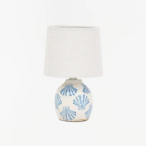 Lámpara de terracota conchas