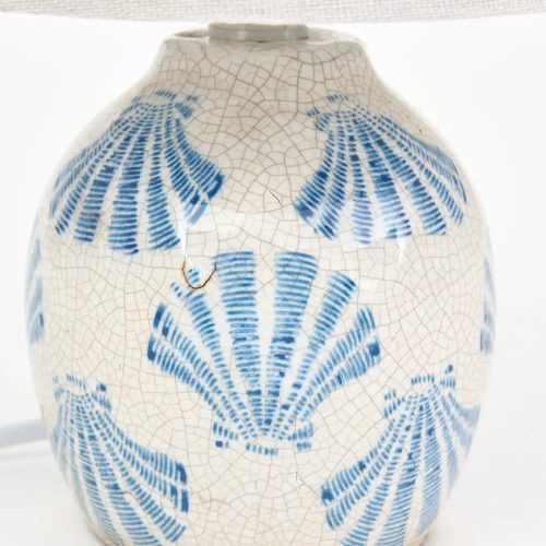 Lámpara de terracota conchas