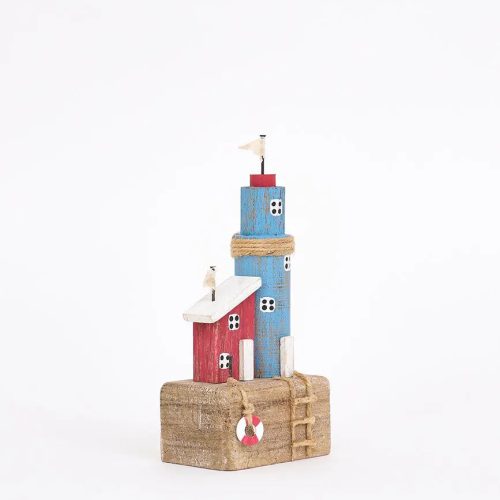 Cabaña de pescador y faro