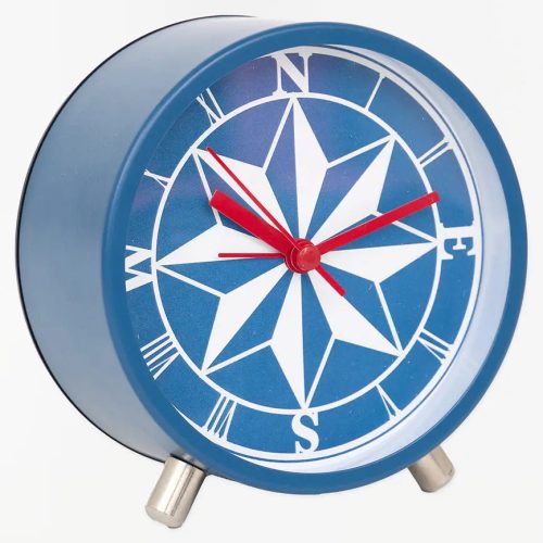 Reloj de mesa rosa de los vientos