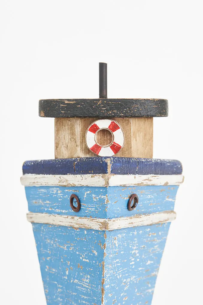 Perchero barco de madera