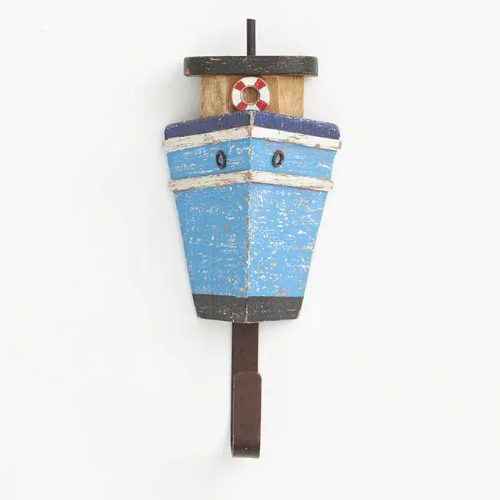Perchero barco de madera