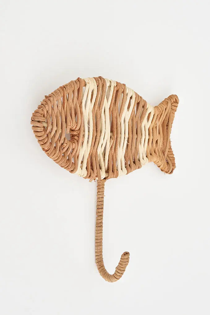 Perchero de ratán pez - Imagen 2