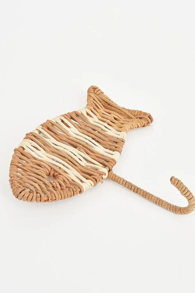 Perchero de ratán pez - Imagen 4