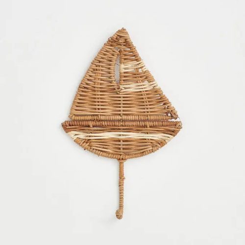 Perchero de ratán velero