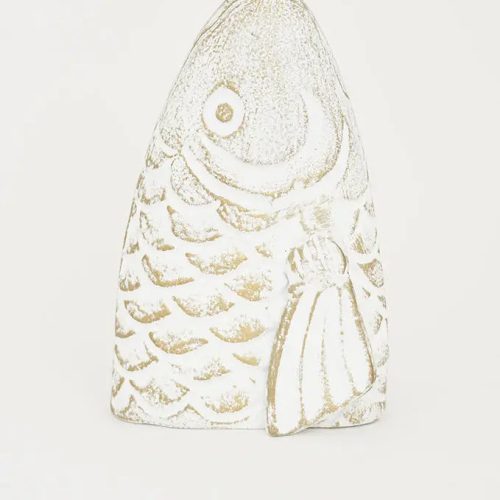 Pez blanco de aluminio