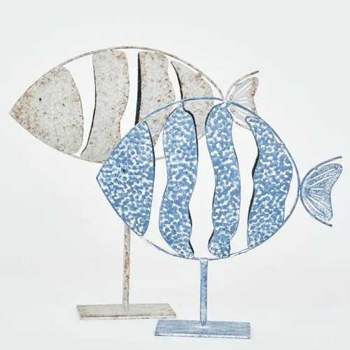 Pez de hojalata con base