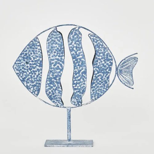 Pez de hojalata con base