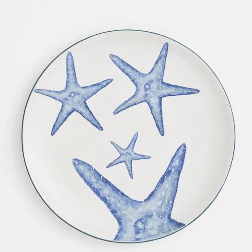Plato grande estrellas de mar