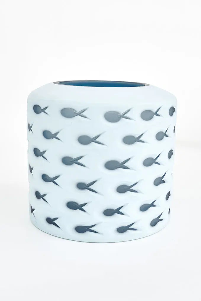 Cuenco de cristal peces - Imagen 3