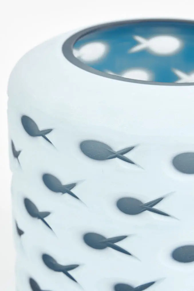 Cuenco de cristal peces - Imagen 4