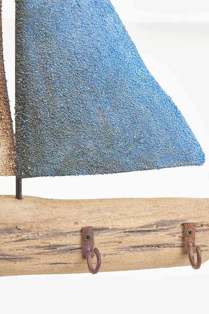 Portallaves velero de madera y metal - Imagen 4