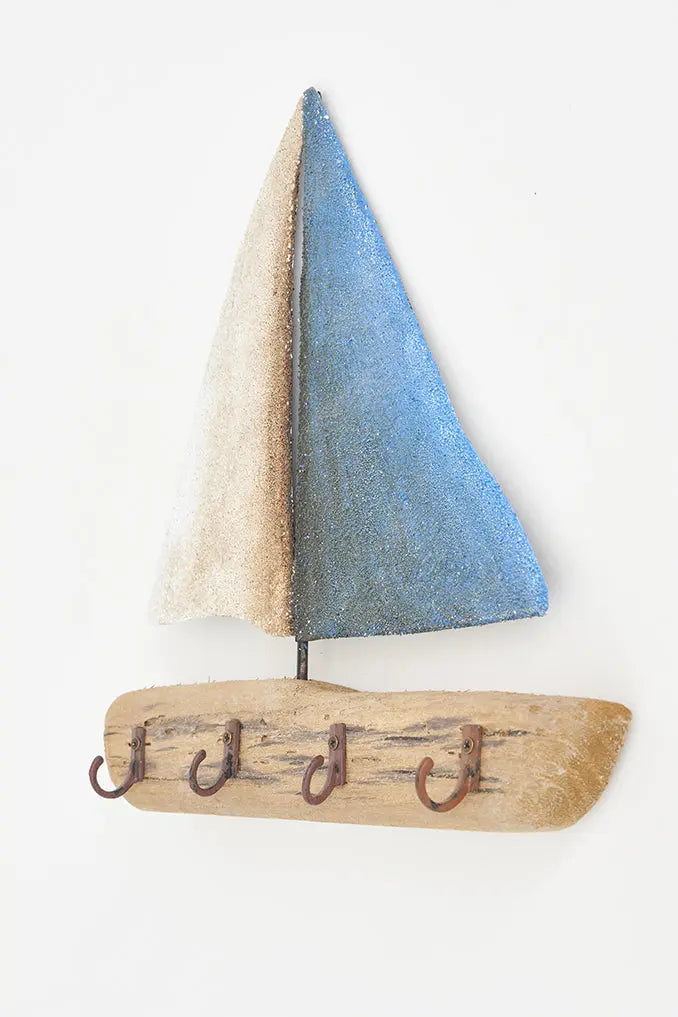 Portallaves velero de madera y metal - Imagen 2