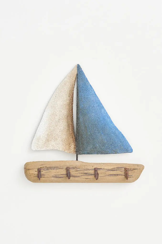 Portallaves velero de madera y metal - Imagen 3