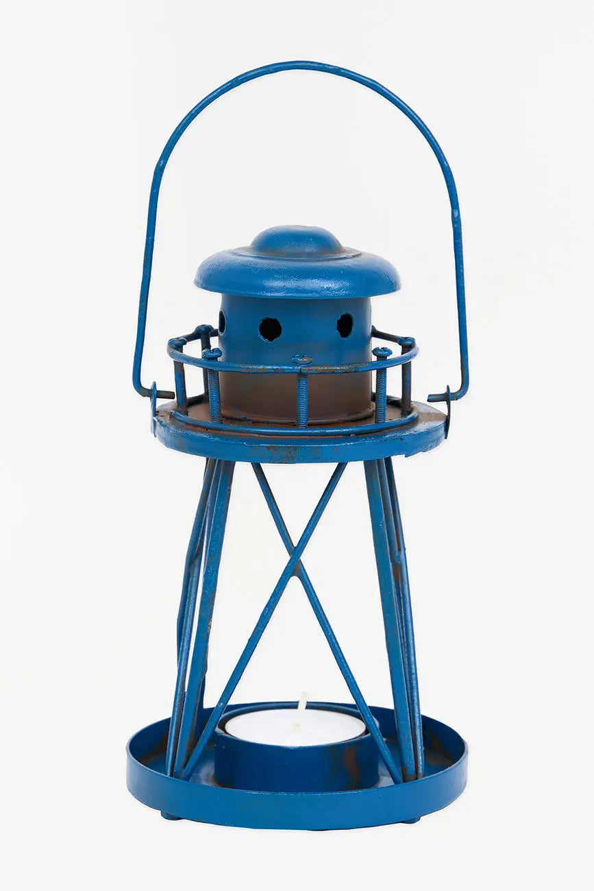 Portavelas de metal faro - Imagen 3