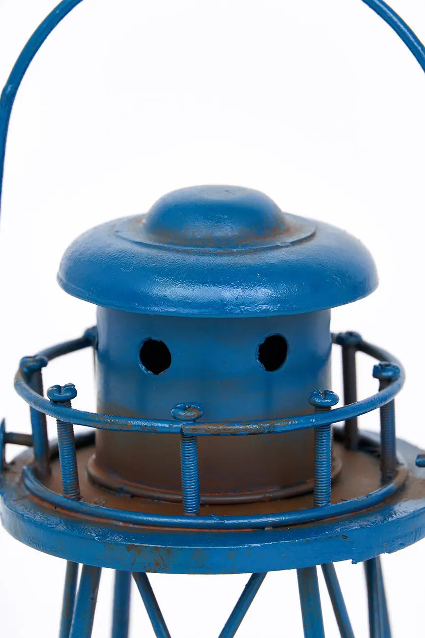 Portavelas de metal faro - Imagen 5