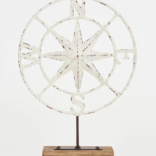 Rosa de los vientos de metal