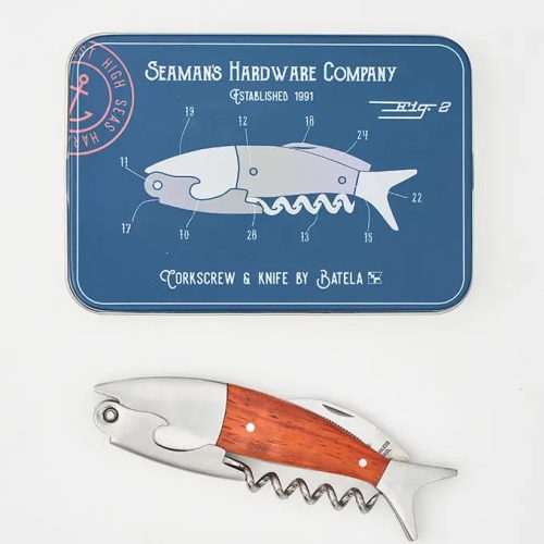 Sacacorchos y navaja pez