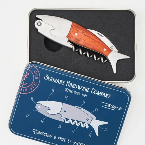 Sacacorchos y navaja pez