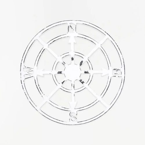 Salvamantel rosa de los vientos – h 2 cm