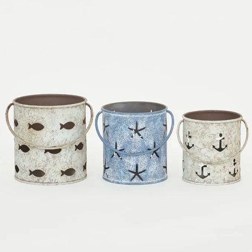 Portavelas de hojalata set3