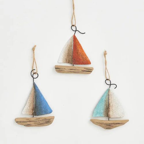 Set de 3 colgantes veleros set 3