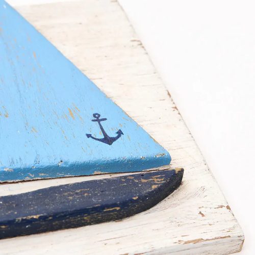 Set de 3 cuadros de madera velero set 3