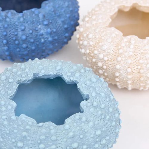 Set de 3 cuencos erizo de mar de resina set 3