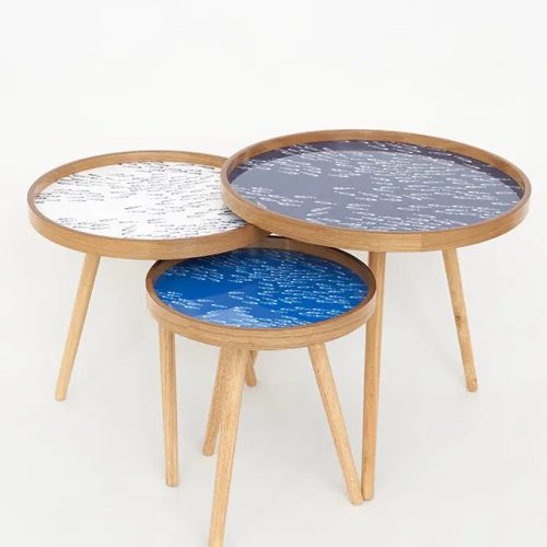 Set de 3 mesas de centro peces | |