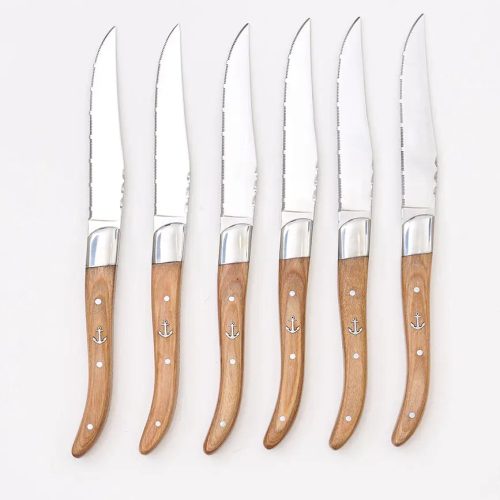 Caja con 6 cuchillos para carne, set 6