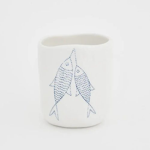 Taza café peces