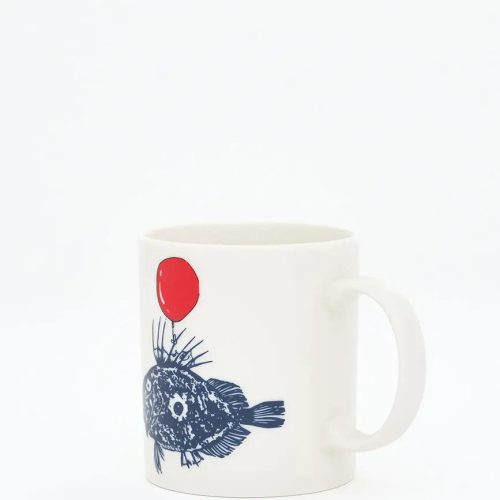 Taza pez con globo