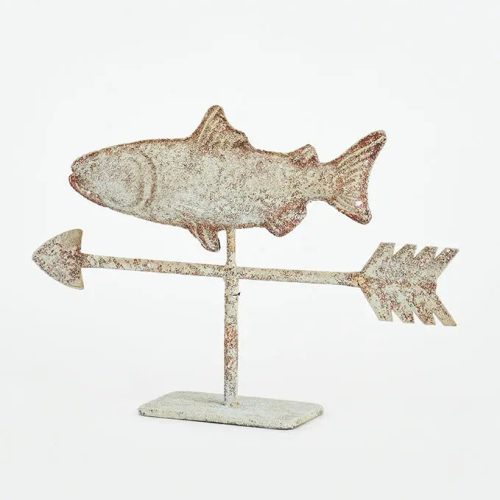 Veleta pez de hojalata mesa