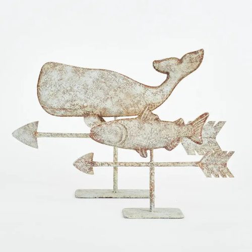 Veleta pez de hojalata mesa