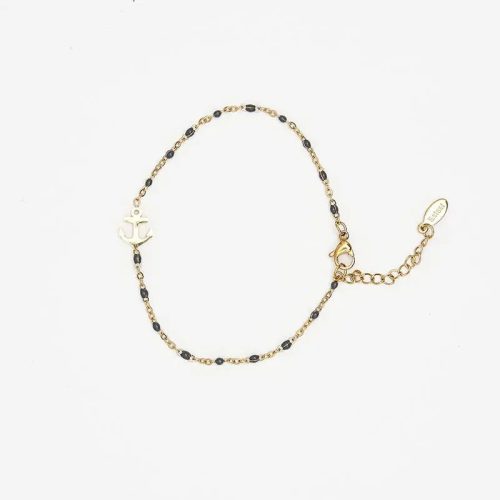 Pulsera acero inoxidable blanco, l: 17 + 5 cm adjust