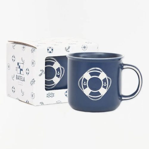 Taza con caja salvavidas